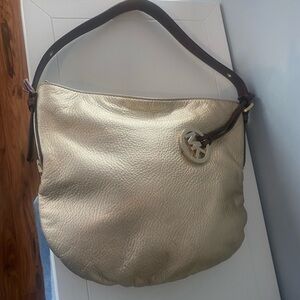 Michael Kors Gold Hobo Bag